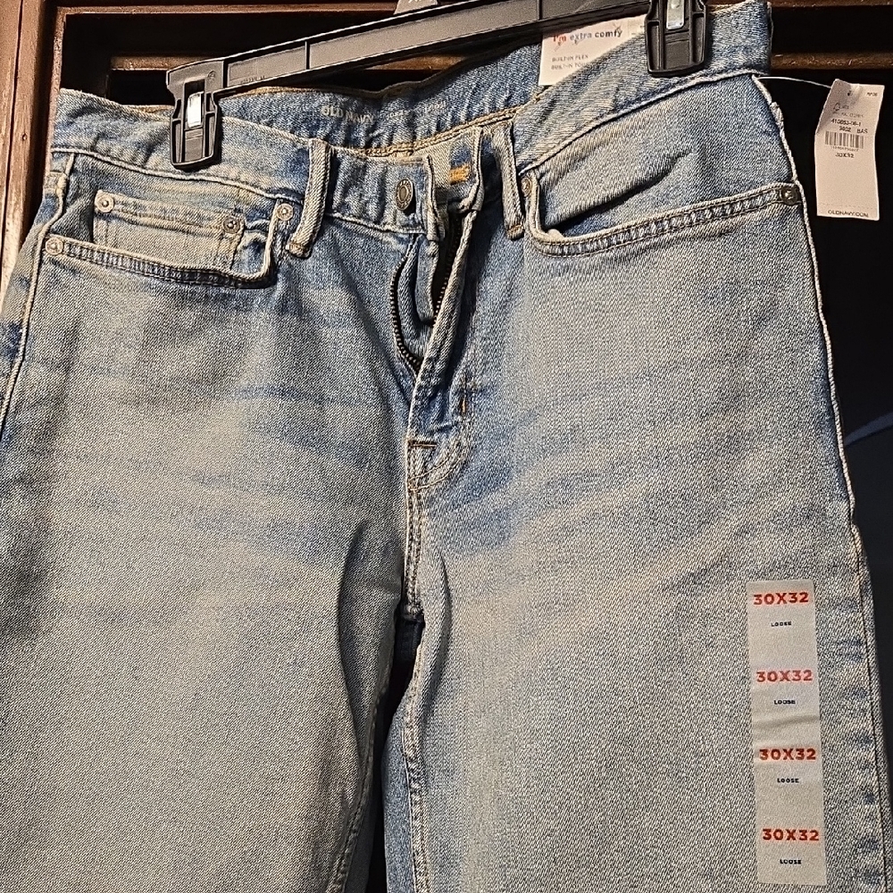 Old Navy Men's Light Blue Loose Denim Jeans